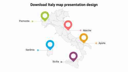Download Italy map presentation design